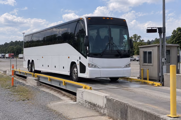how much does a charter bus weigh
