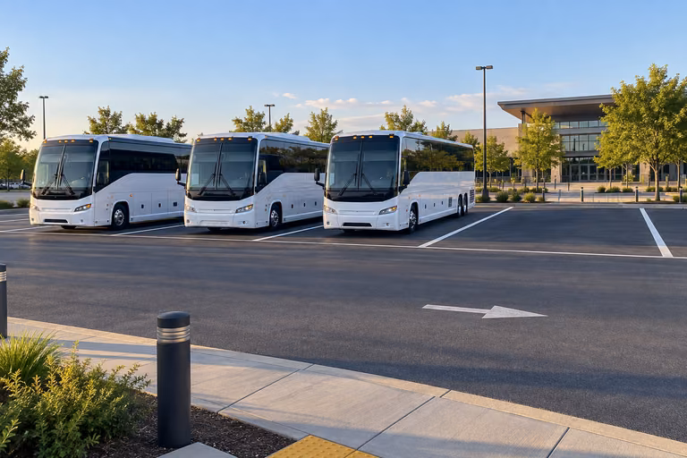 bus parking at popular attractions