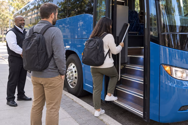utilizing curbside loading and street parking