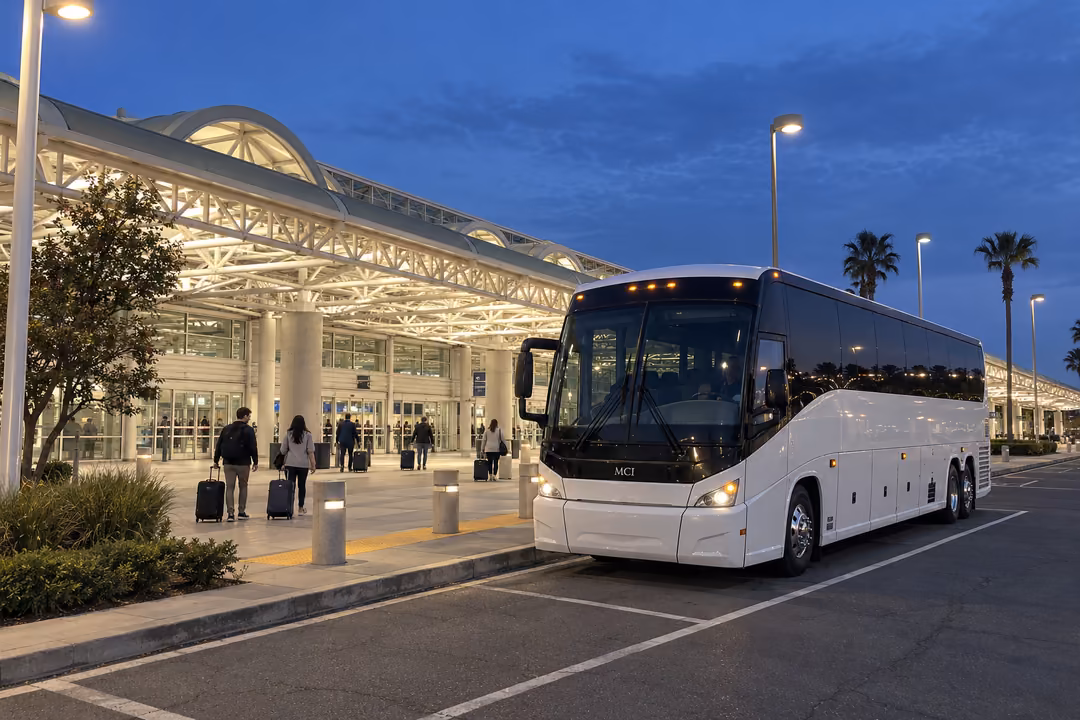 Airport shuttle bus rentals in Lake Elsinore