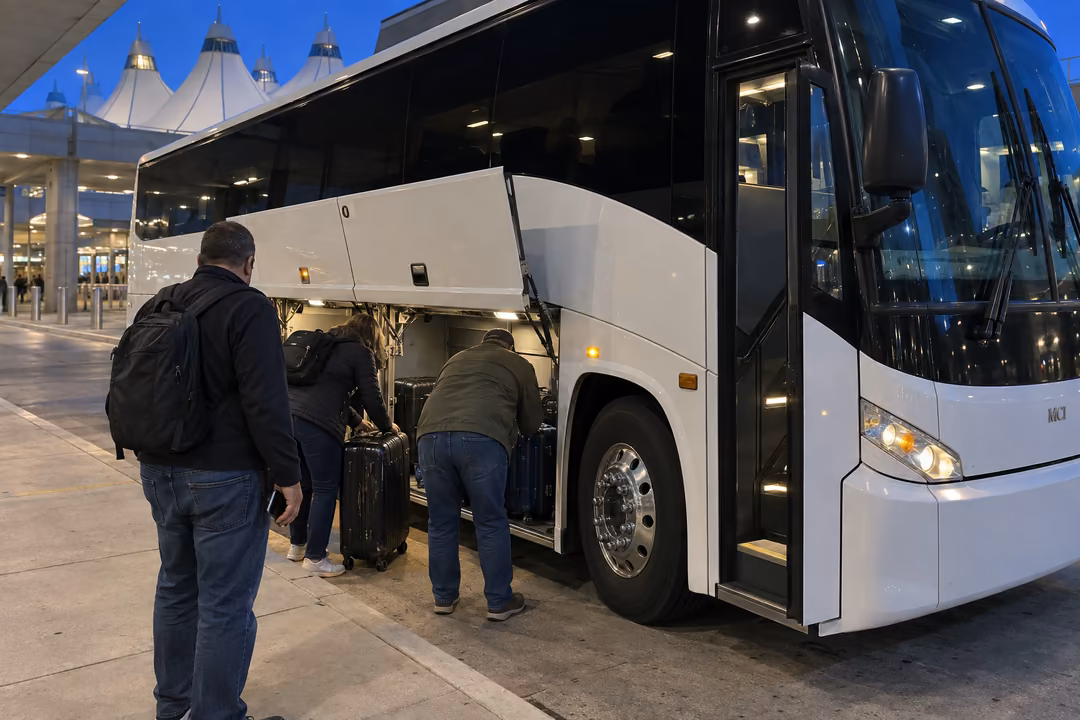 Airport shuttle services at Denver international airport