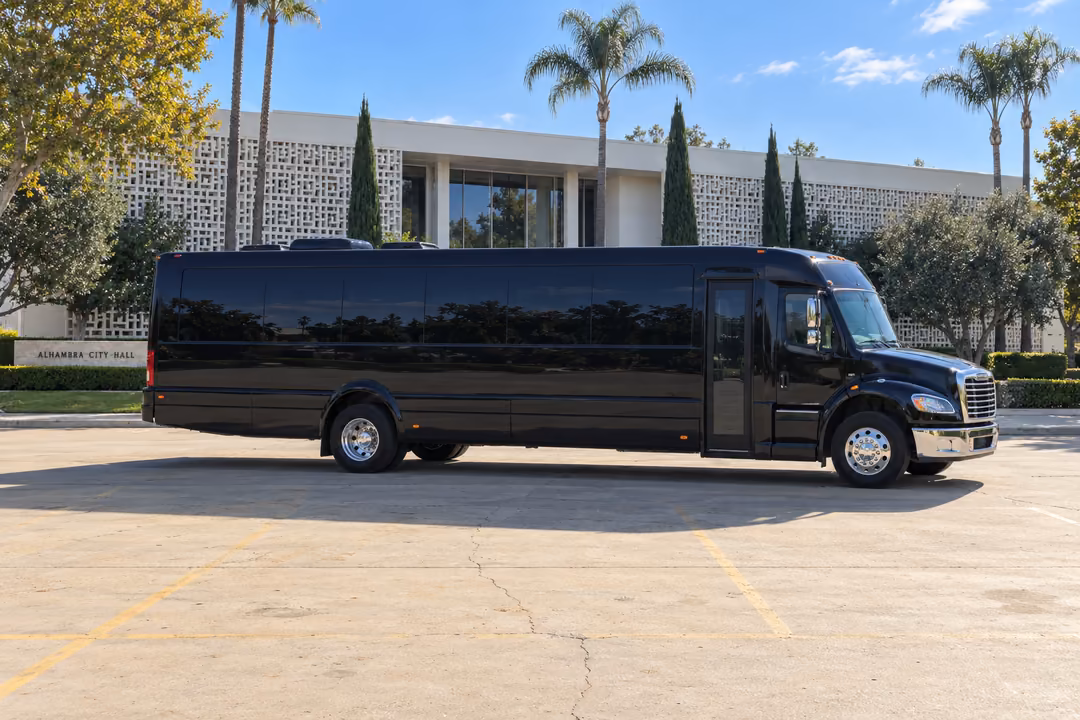 Alhambra 40 passenger party bus rental exterior