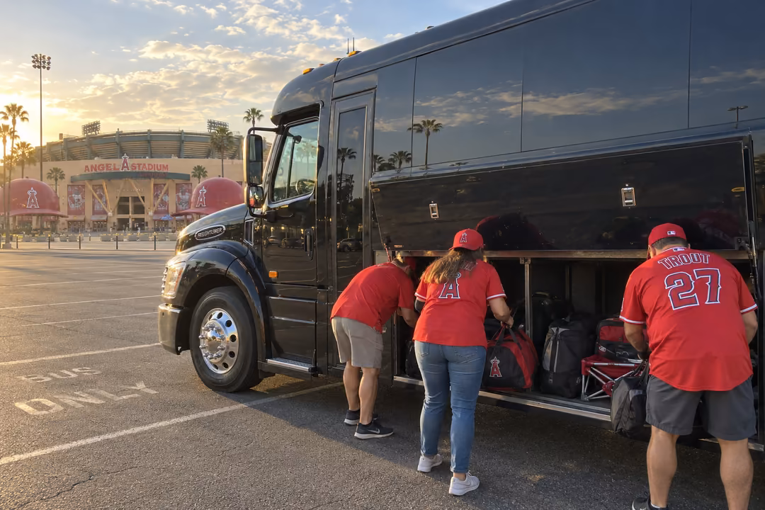 Aliso Viejo party buses to Honda center and Angel Stadium