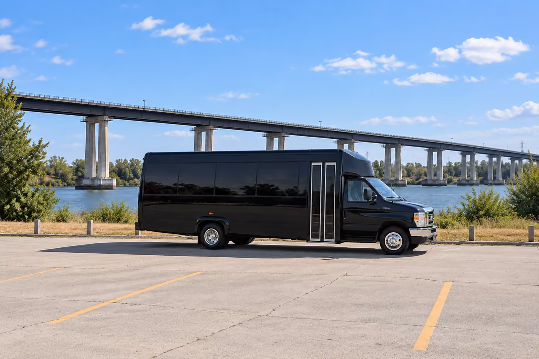 Antioch 20 passenger party bus rental exterior