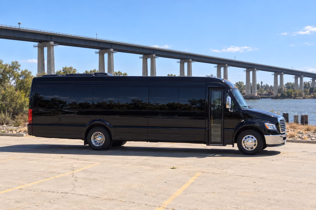 Antioch 40 passenger party bus rental exterior