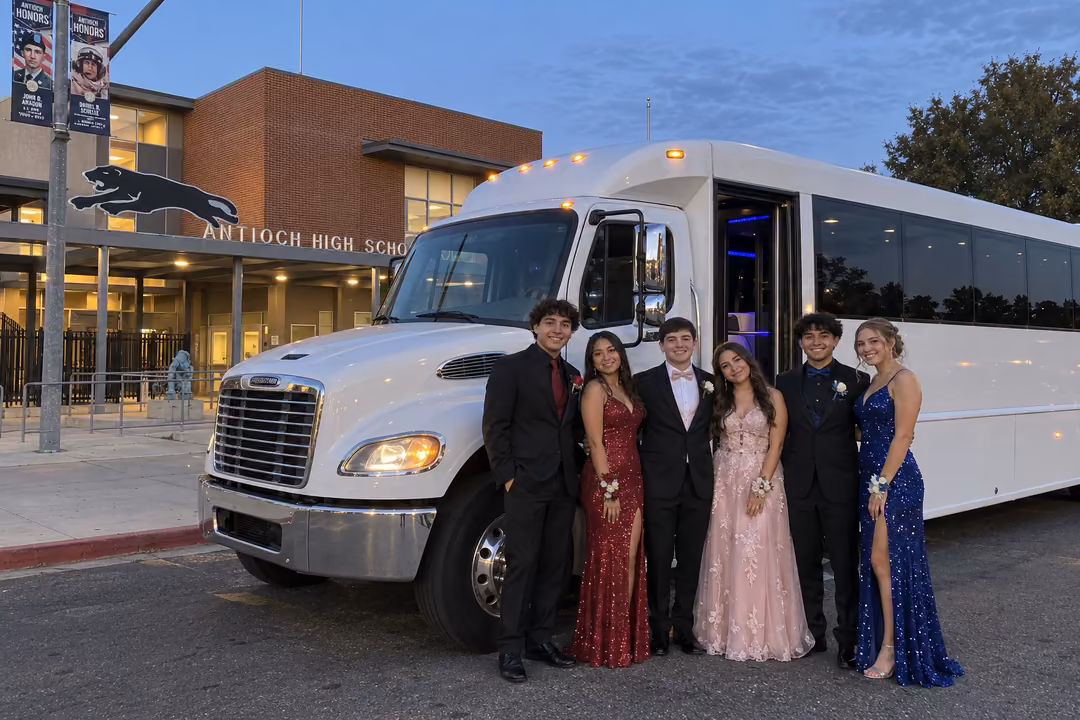 Antioch prom quinceanera and birthday party buses