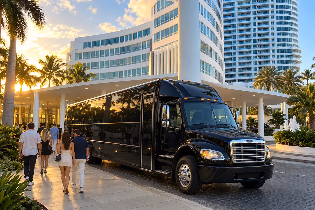 Bachelorette and nightlife party bus rentals in Miami Beach