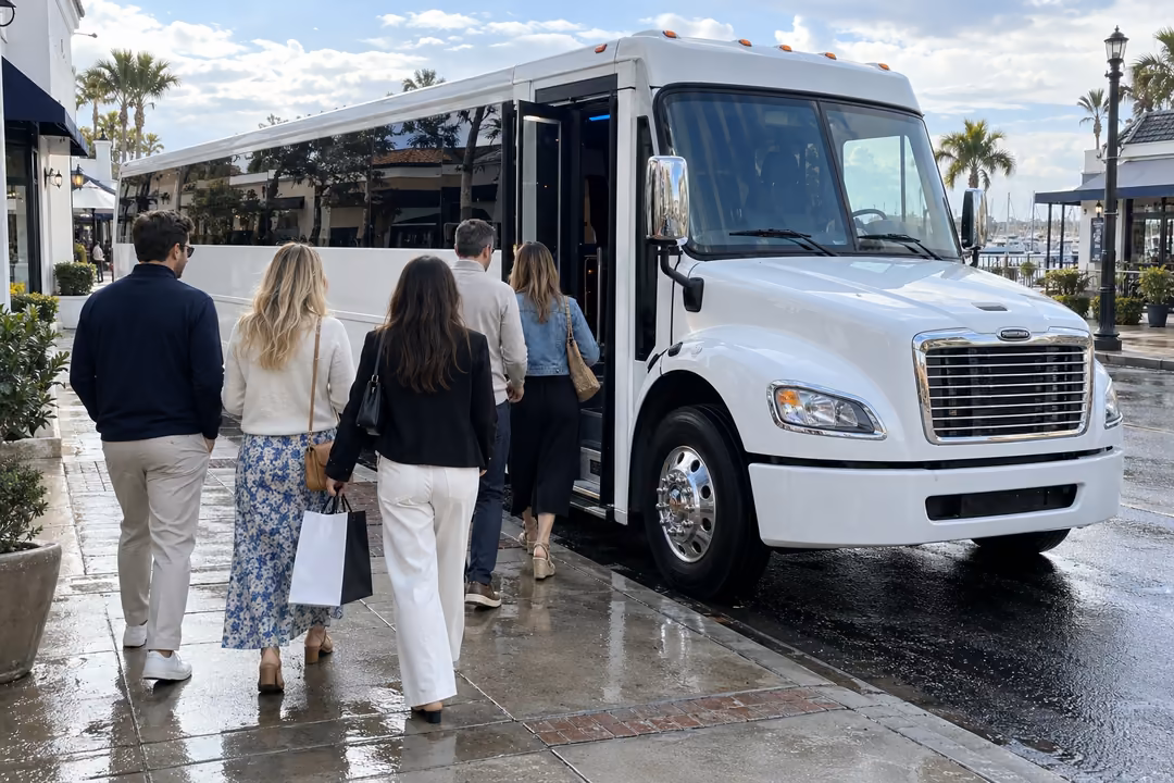 Bachelorette party bus rentals in Newport Beach