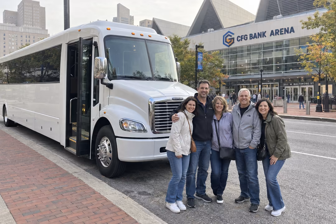 Baltimore concert and event party bus rentals