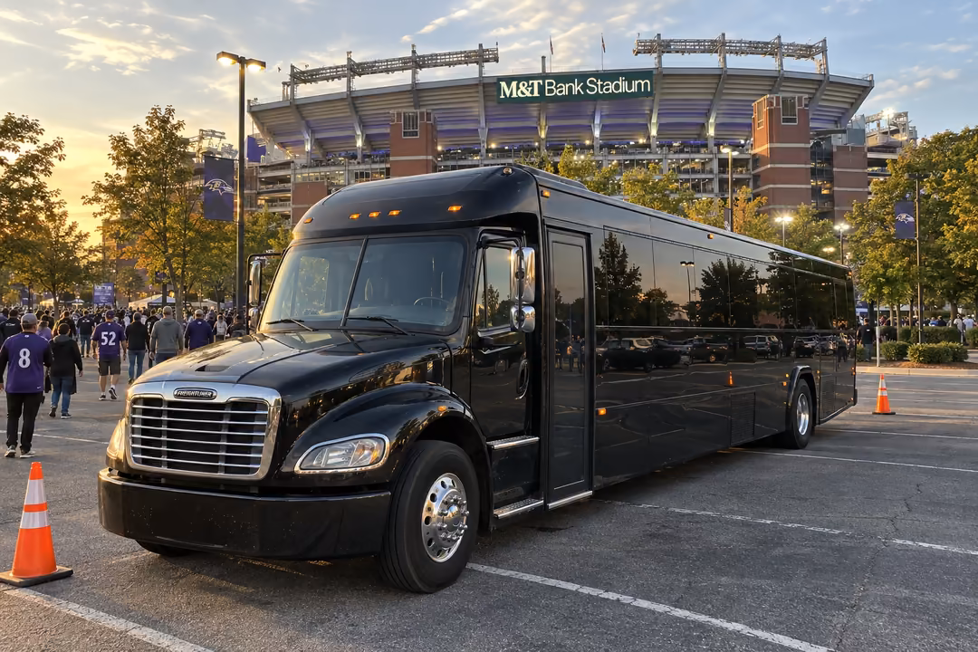 Baltimore Ravens and Orioles game day party bus rentals