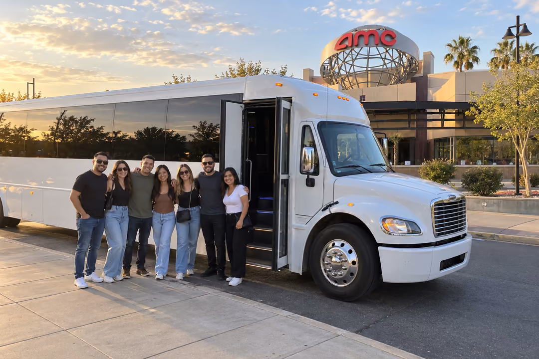 Birthday and bachelorette party bus rentals at Ontario Mills