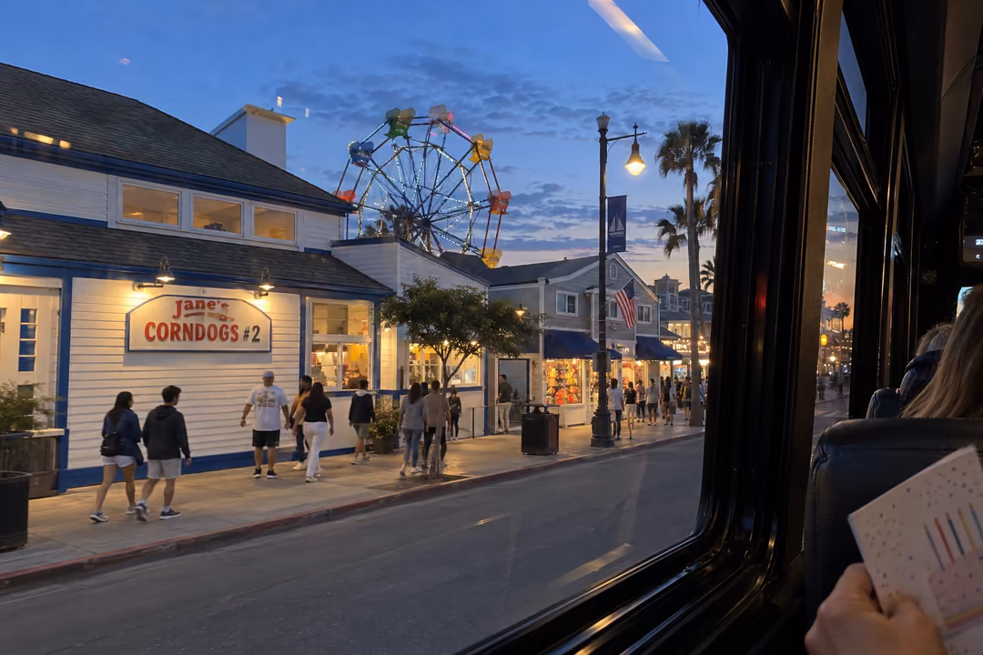 Birthday party bus rentals on the Balboa Peninsula