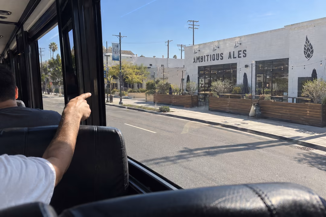 Bixby Knolls brewery tour party bus rentals