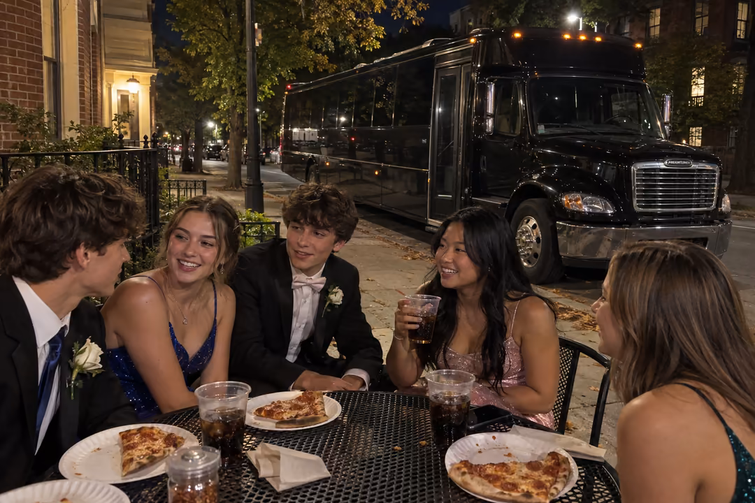 Boston prom and homecoming party bus rentals