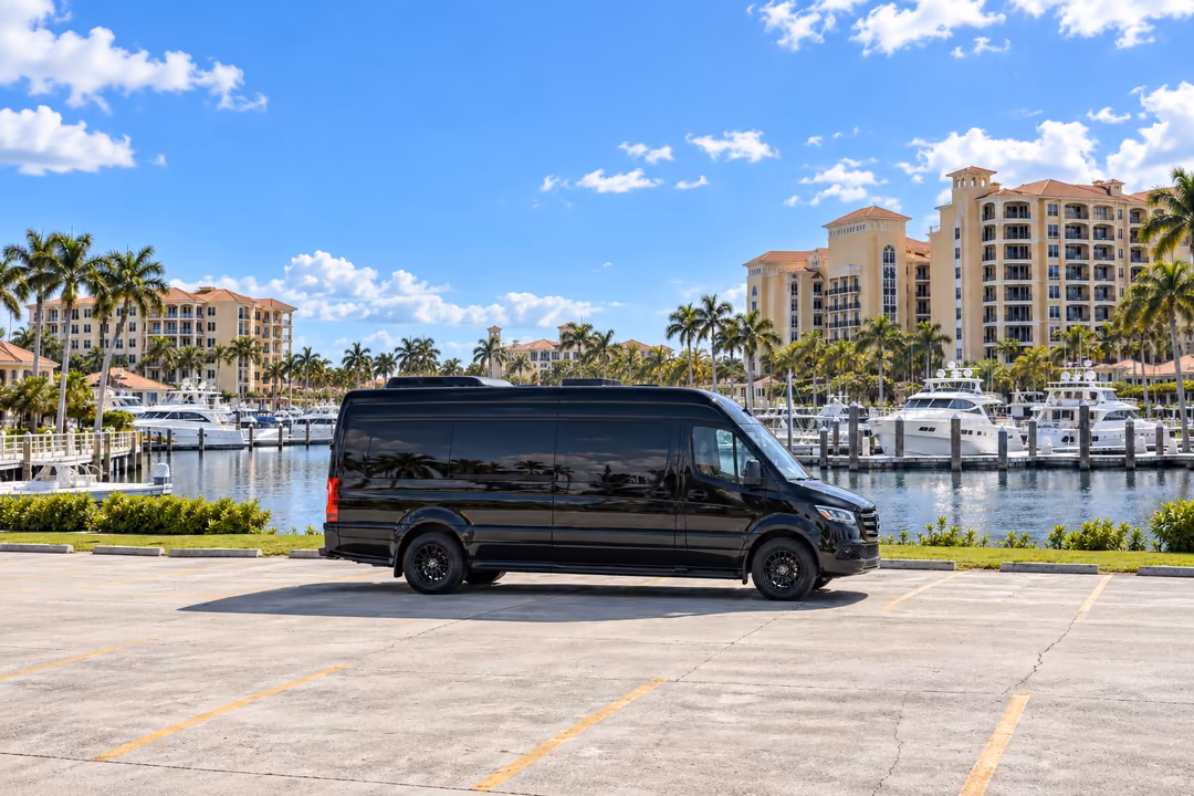 Cape Coral 14 passenger Sprinter limo rental exterior