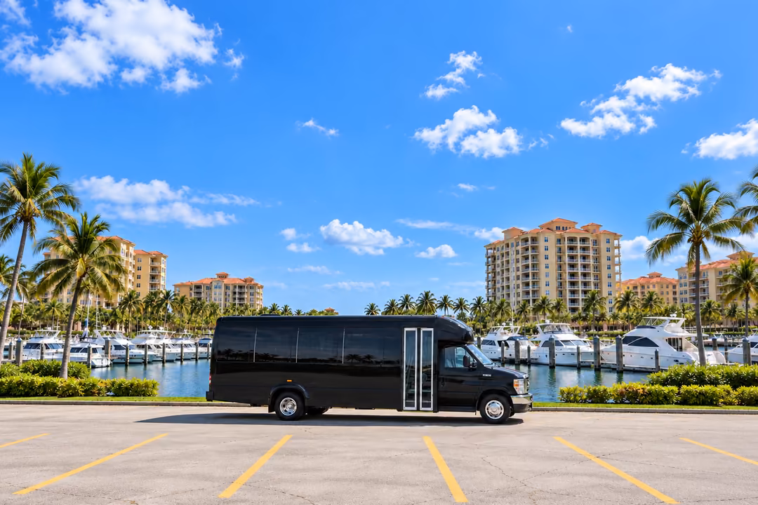 Cape Coral 20 passenger party bus rental exterior