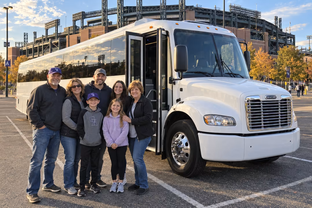 Cheer on the Broncos and Rockies with a Denver sporting event party bus