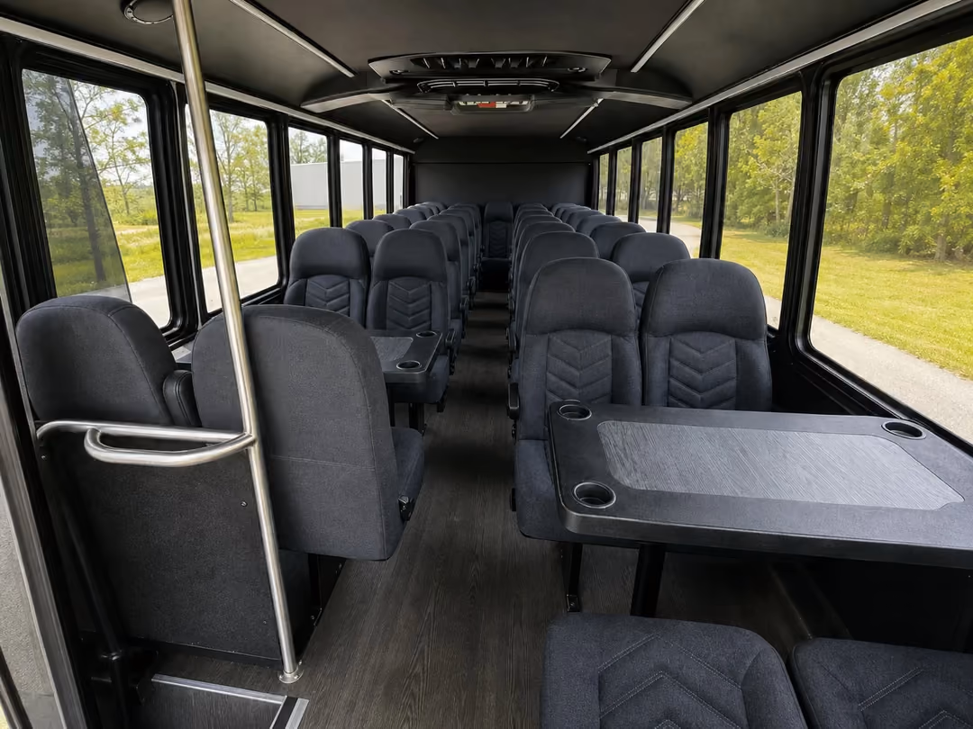 Chicago 15-35 passenger minibus inside