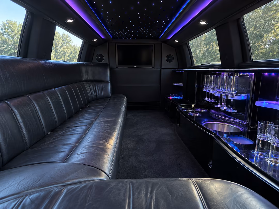 Chicago Chrysler limo rental interior