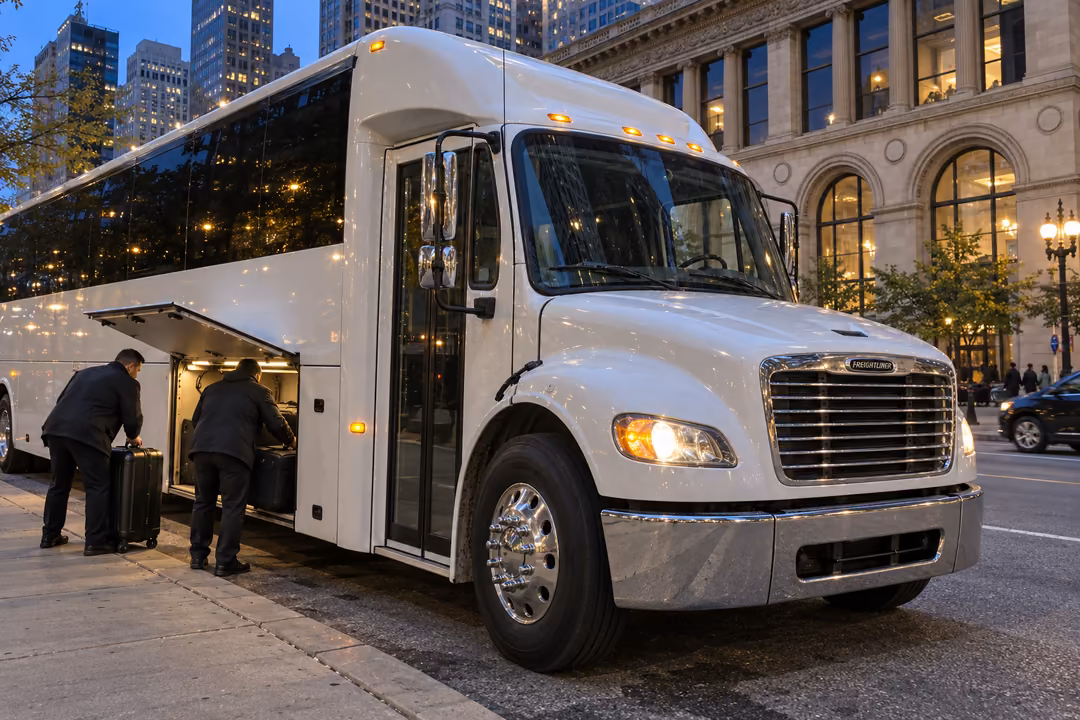 Chicago wedding shuttle and party bus service