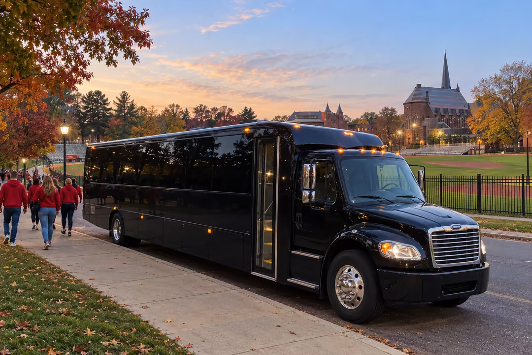 Comfortable Middletown CT party bus rentals for sporting events