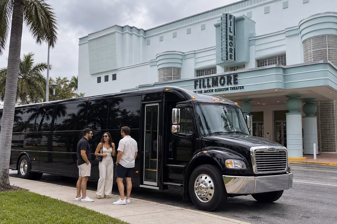 Concert and festival party bus rentals in Miami Beach