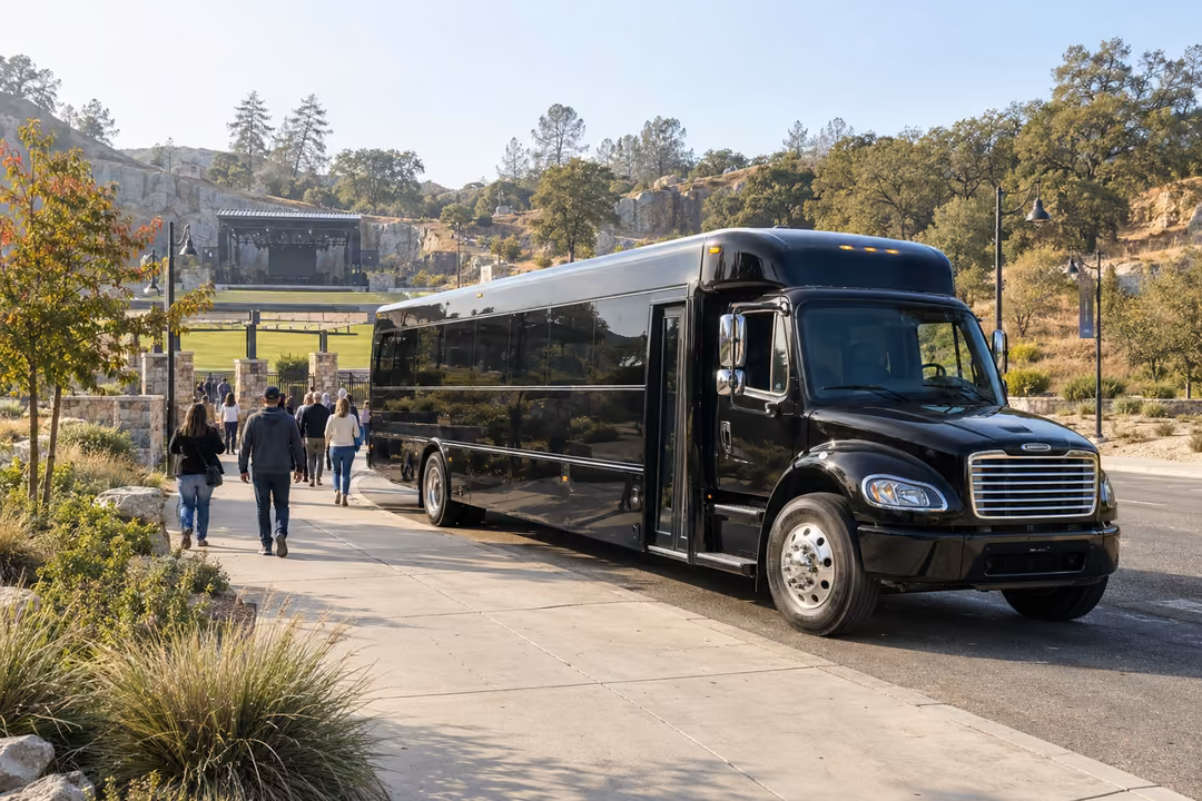 Concert and game day party bus rentals in Rocklin