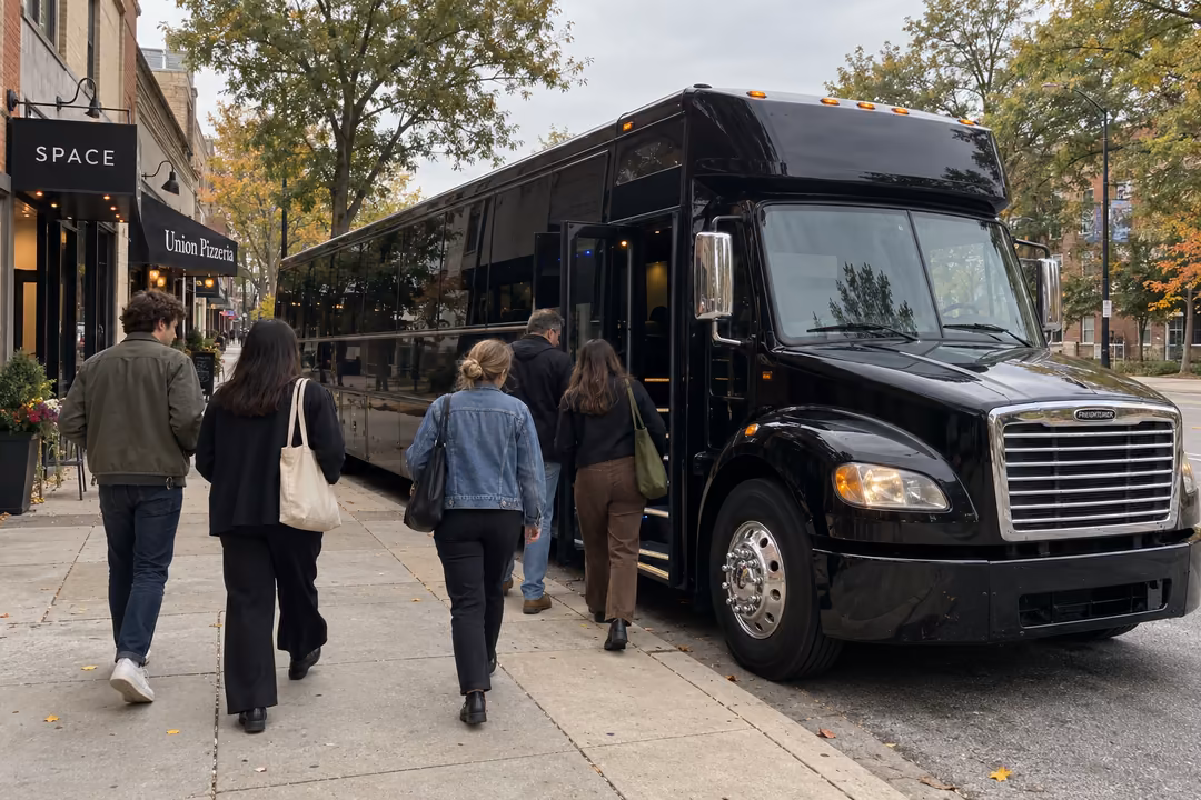 Concert and music festival party bus rentals in Evanston