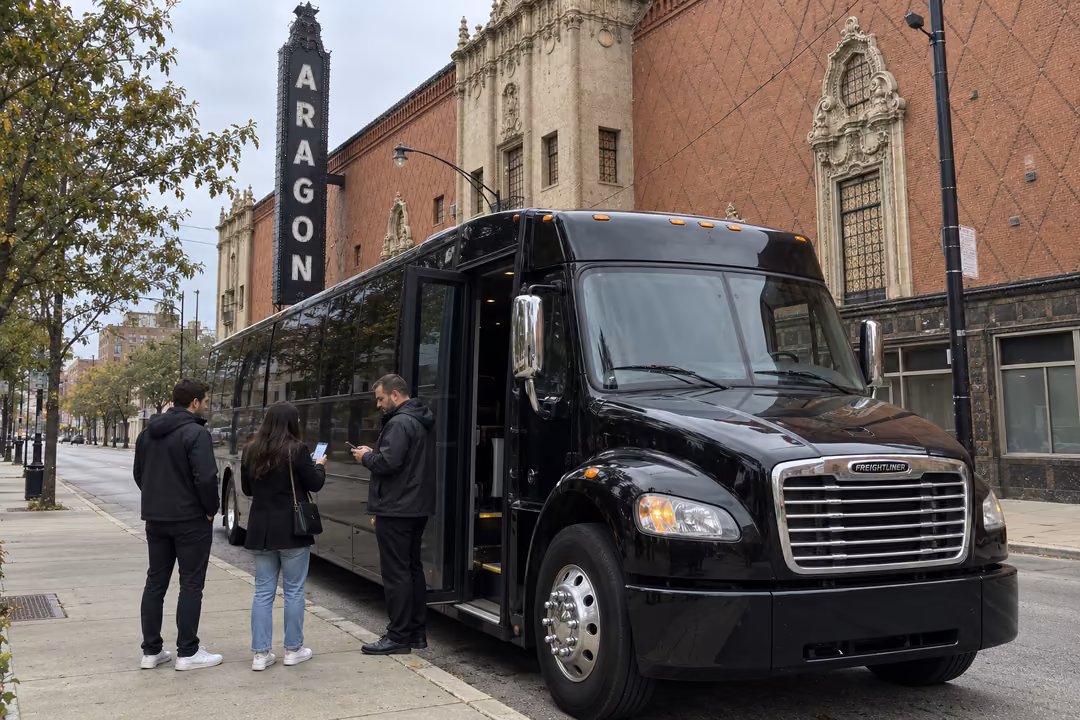 Concert party bus rentals in Chicago