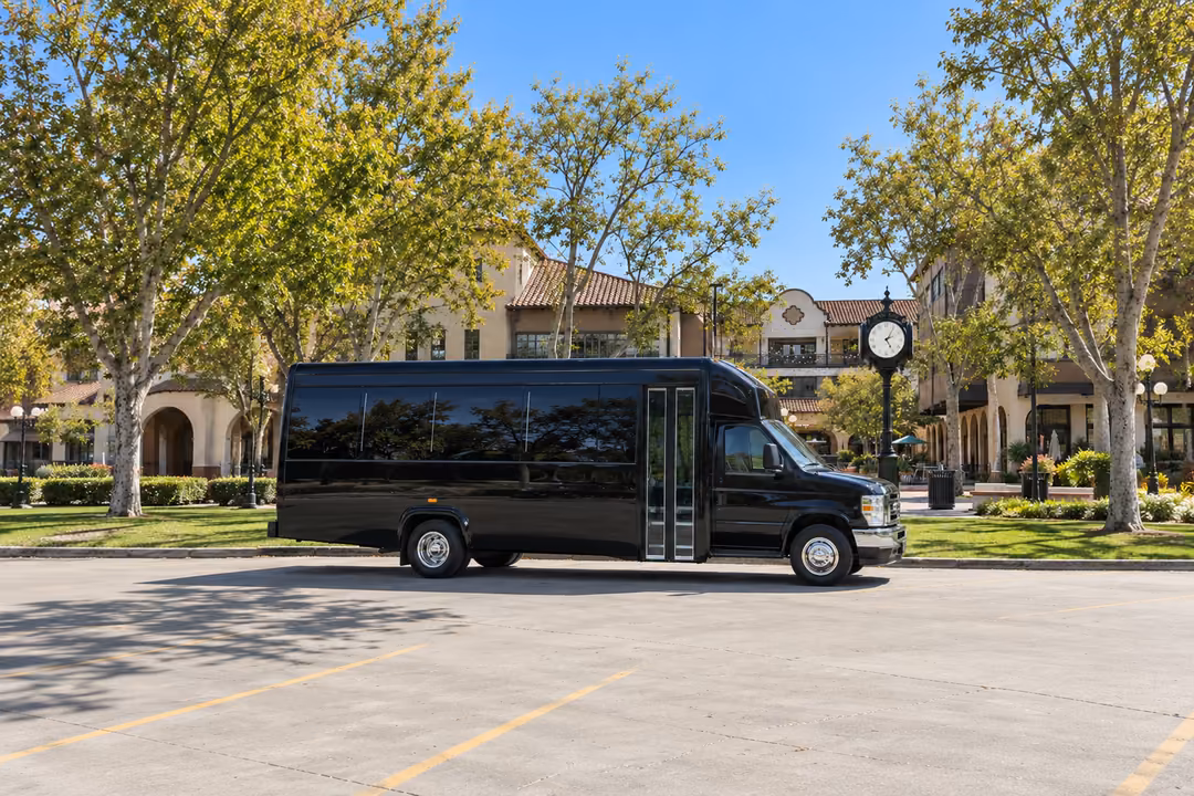 Concord CA 20 passenger party bus rental exterior