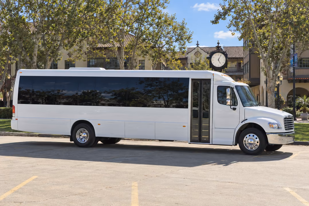 Concord CA 50 passenger party bus rental exterior