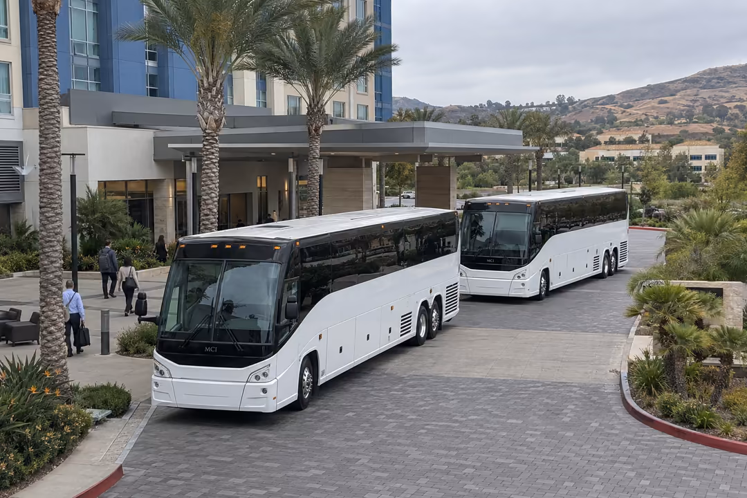 Corporate shuttle and employee transportation in Aliso Viejo