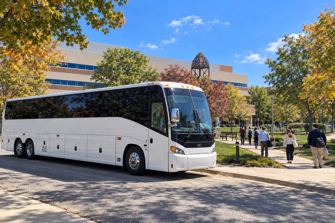 Corporate shuttle and event bus rentals in Downers Grove