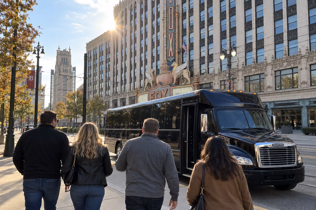 Detroit concert and casino night party bus rentals
