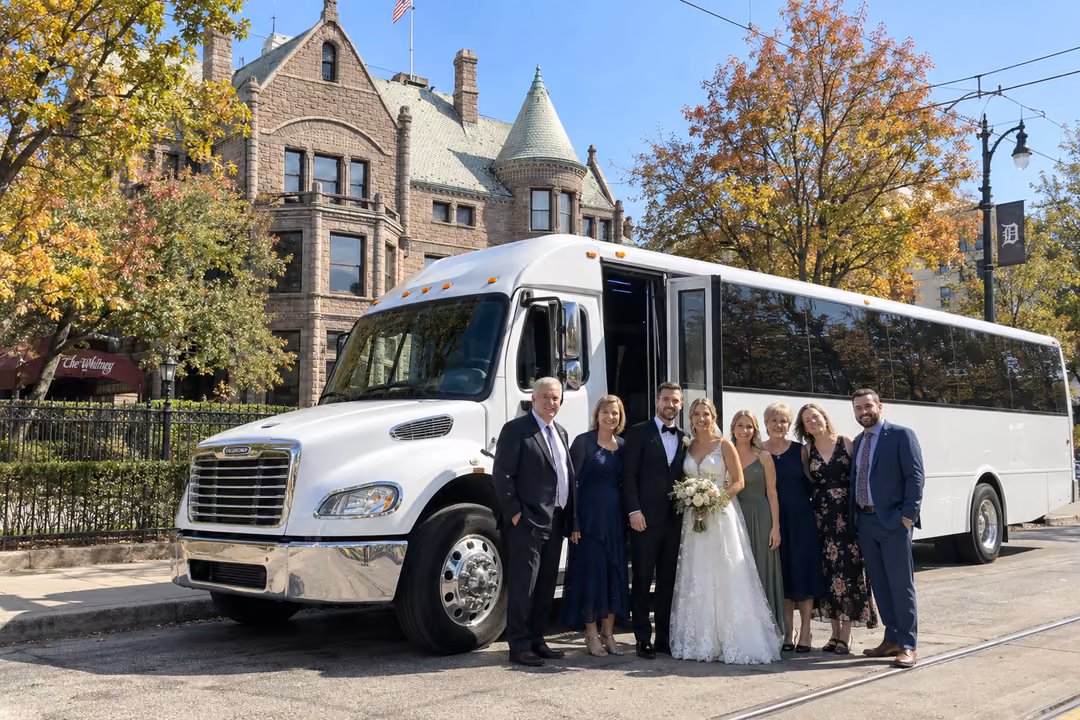 Detroit wedding and bachelorette party buses