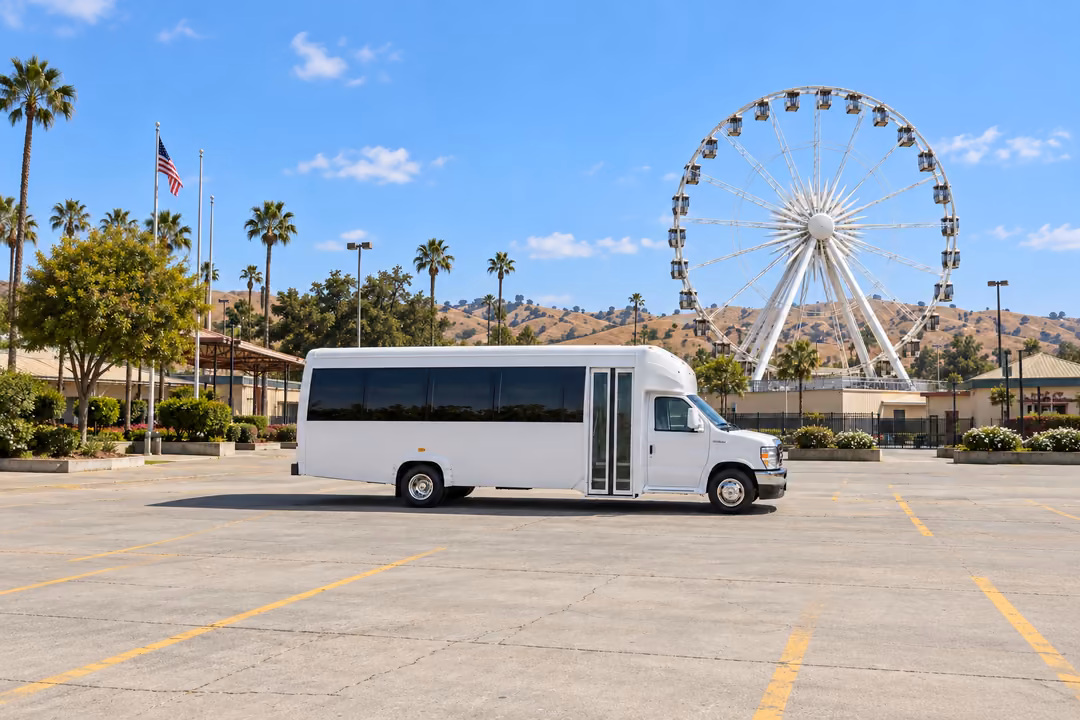 Diamond Bar 15 passenger party bus rental exterior