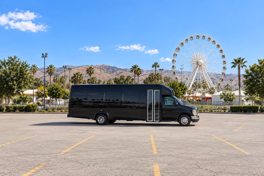 Diamond Bar 20 passenger party bus rental exterior