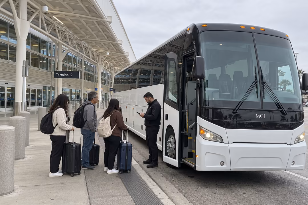 Diamond Bar airport shuttle bus rentals