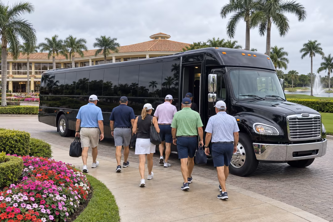 Doral sporting event party bus transportation