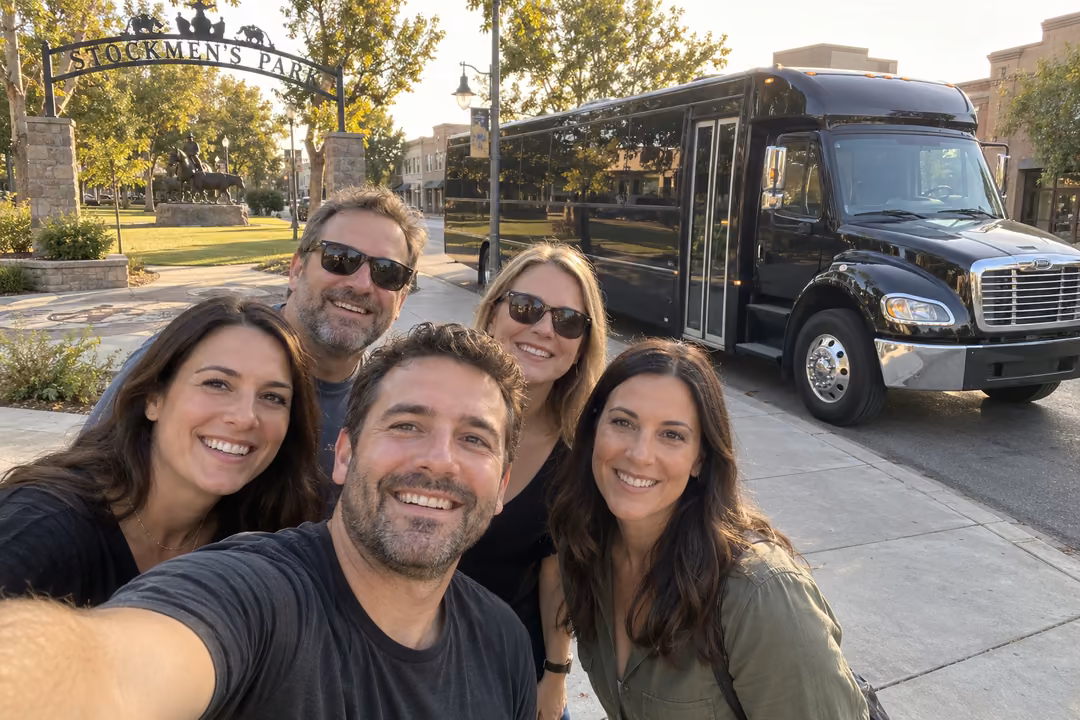 Downtown Livermore bachelorette and birthday party buses
