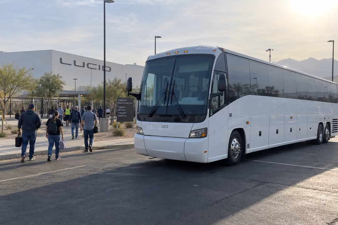 Employee shuttles and corporate event buses in Casa Grande