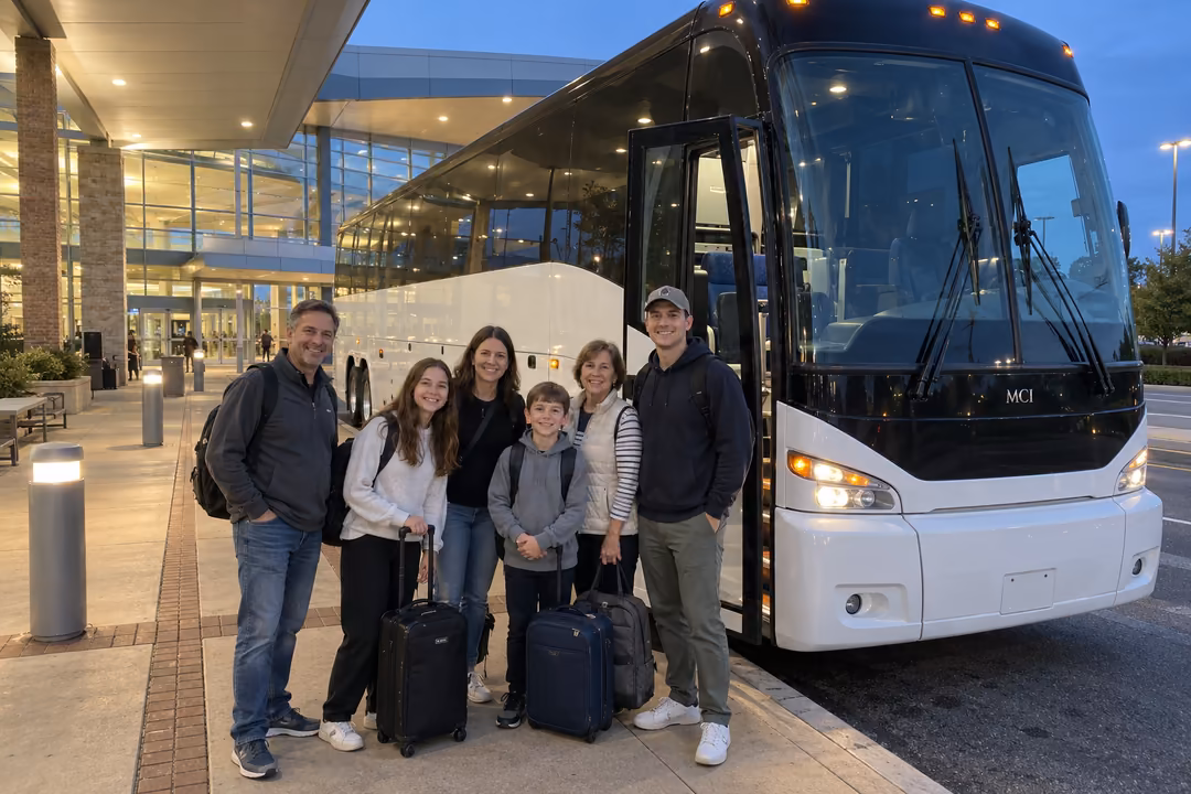 Fayetteville AR airport shuttle bus rentals to XNA