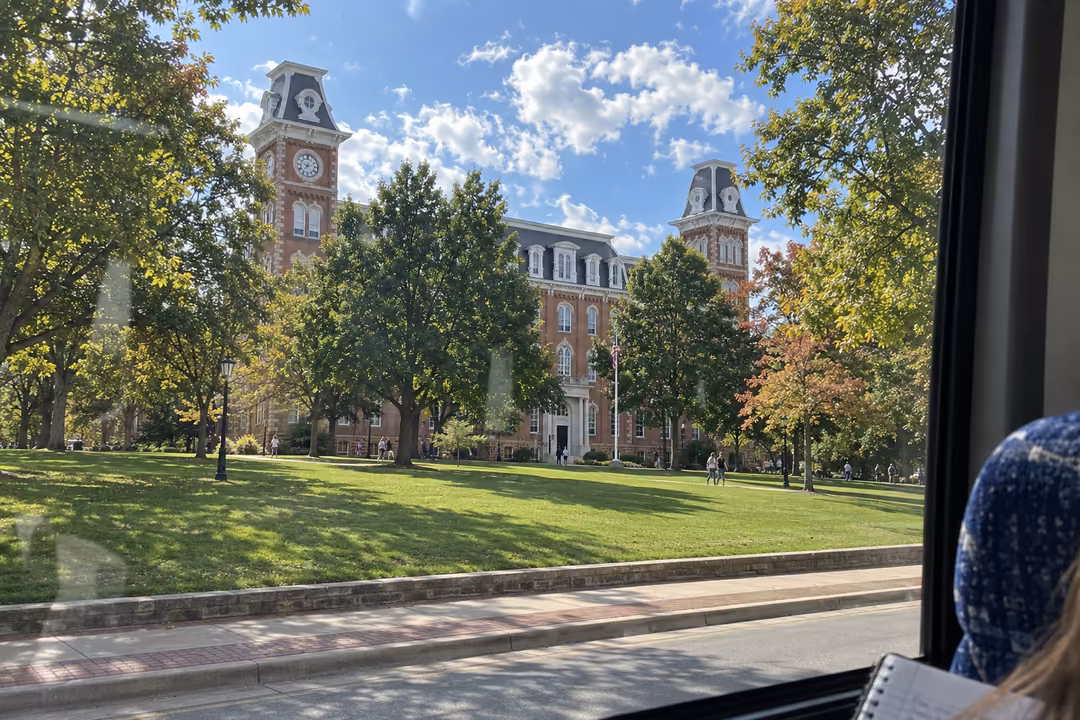 Fayetteville AR school field trip and campus visit bus rentals
