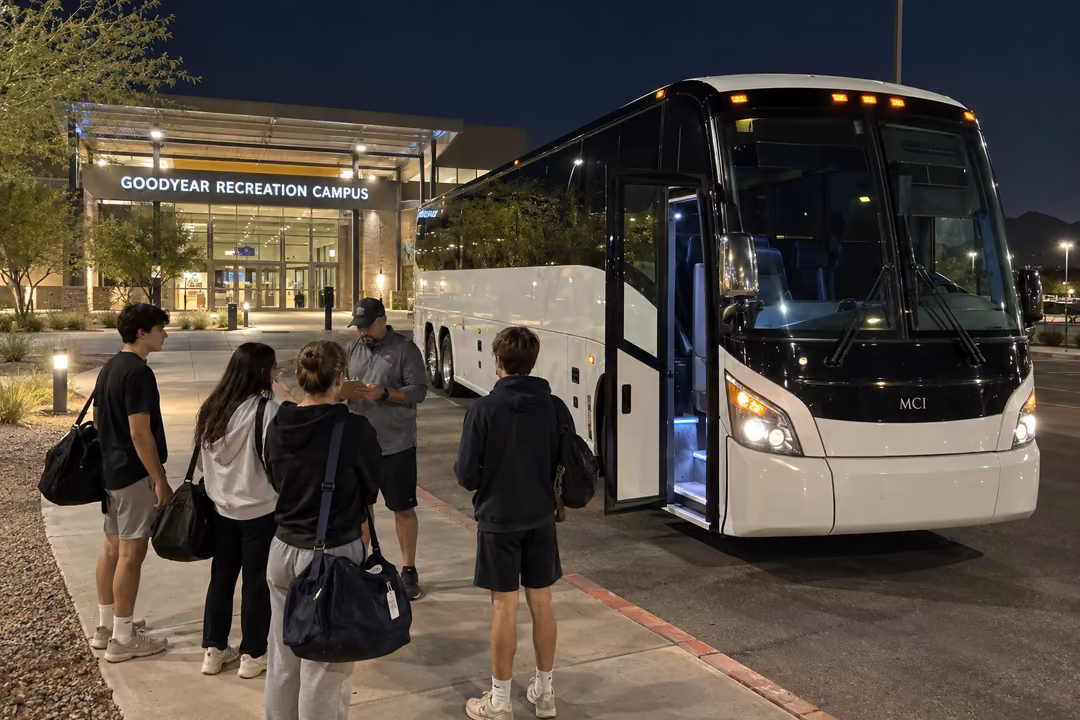 Field trip and group outing bus rentals in Goodyear
