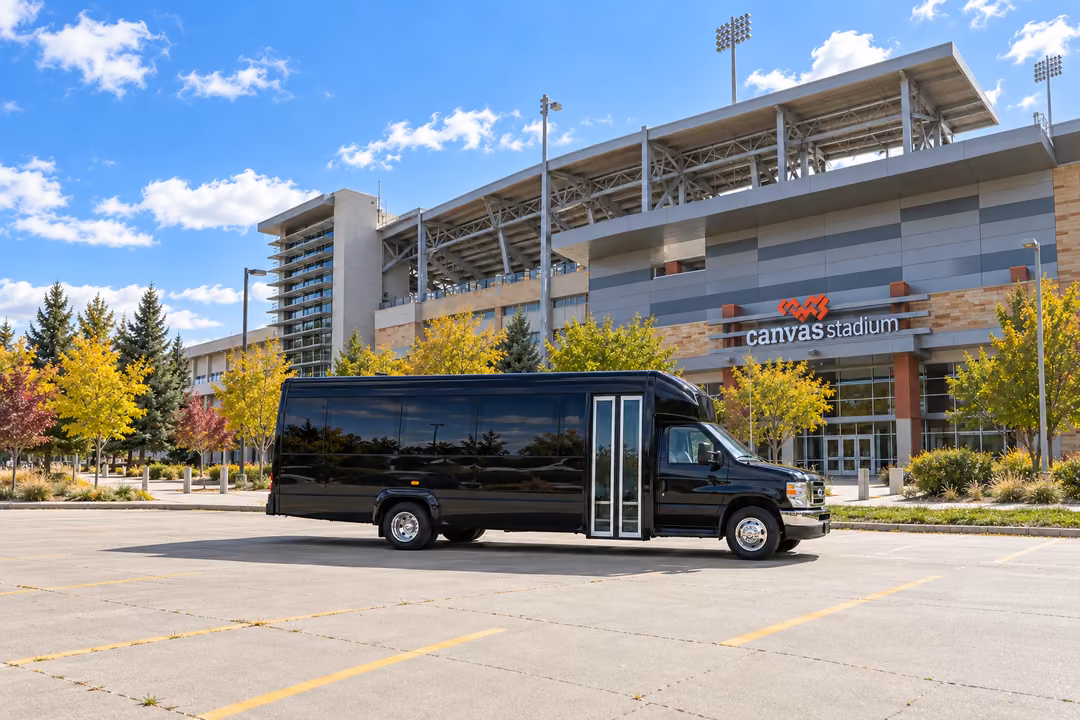 Fort Collins 20 passenger party bus rental exterior