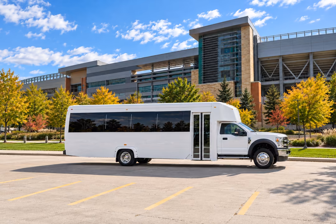 Fort Collins 30 passenger party bus rental exterior