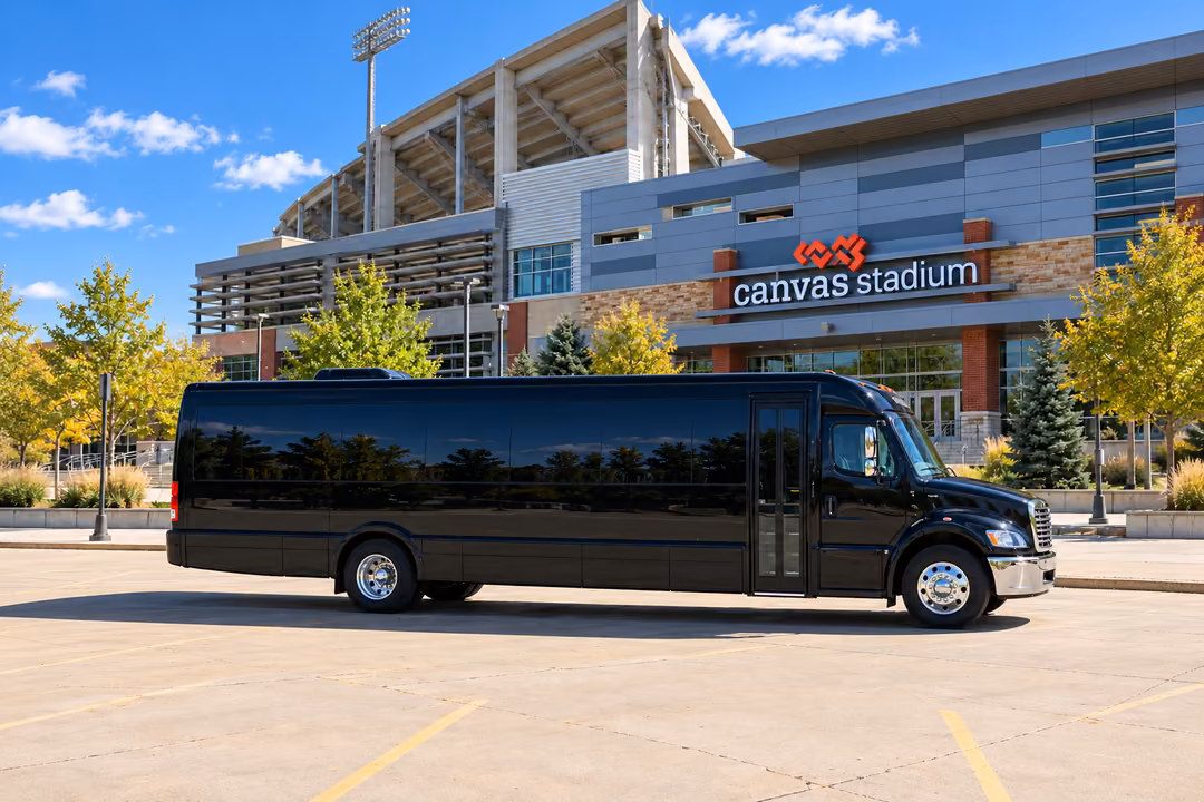 Fort Collins 40 passenger party bus rental exterior