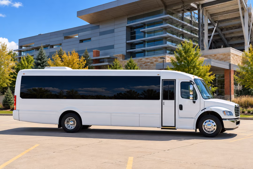 Fort Collins 50 passenger party bus rental exterior