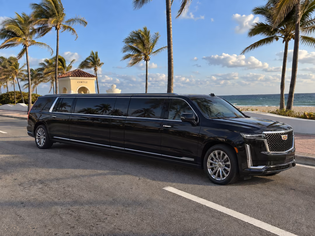 Fort Lauderdale Escalade limo rental exterior