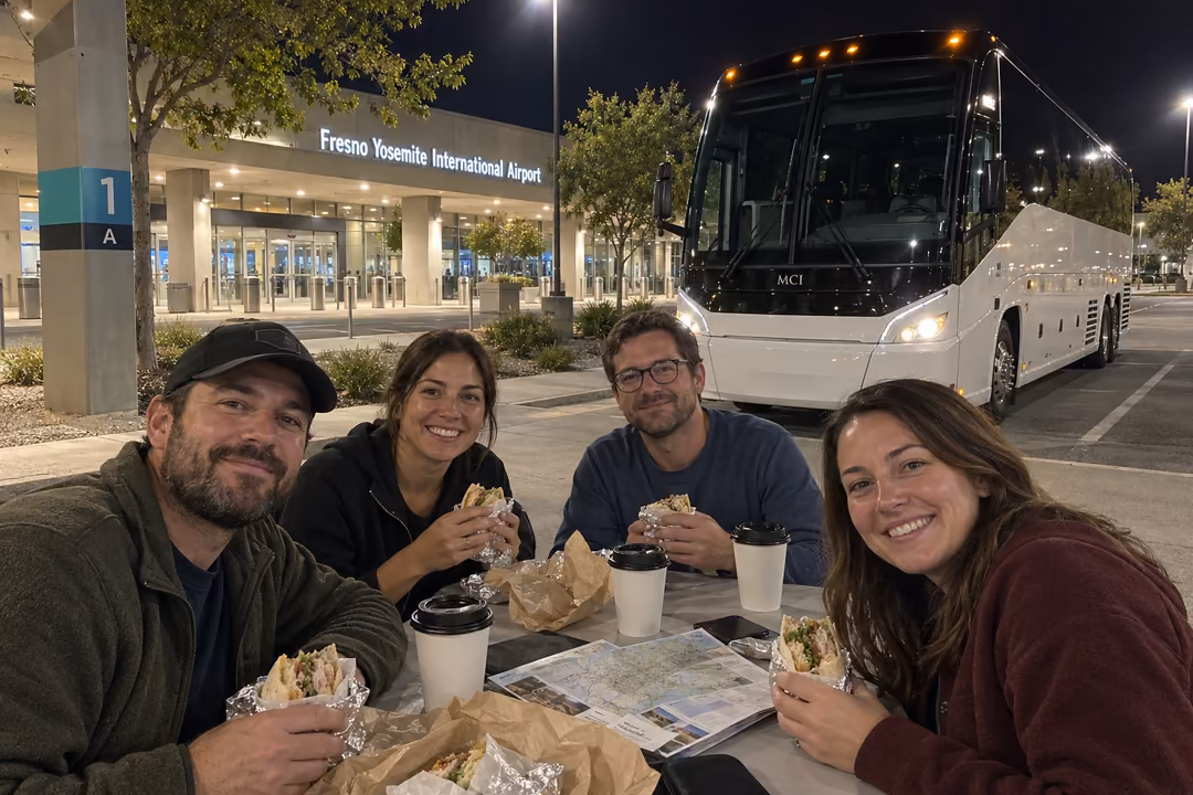 Fresno party bus and charter bus rentals to Yosemite national park